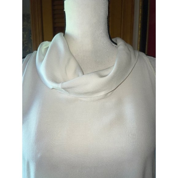 FREE PEOPLE Womens Ivory Cowl Neck Sleeveless Casual Top L - Picture 9 of 15